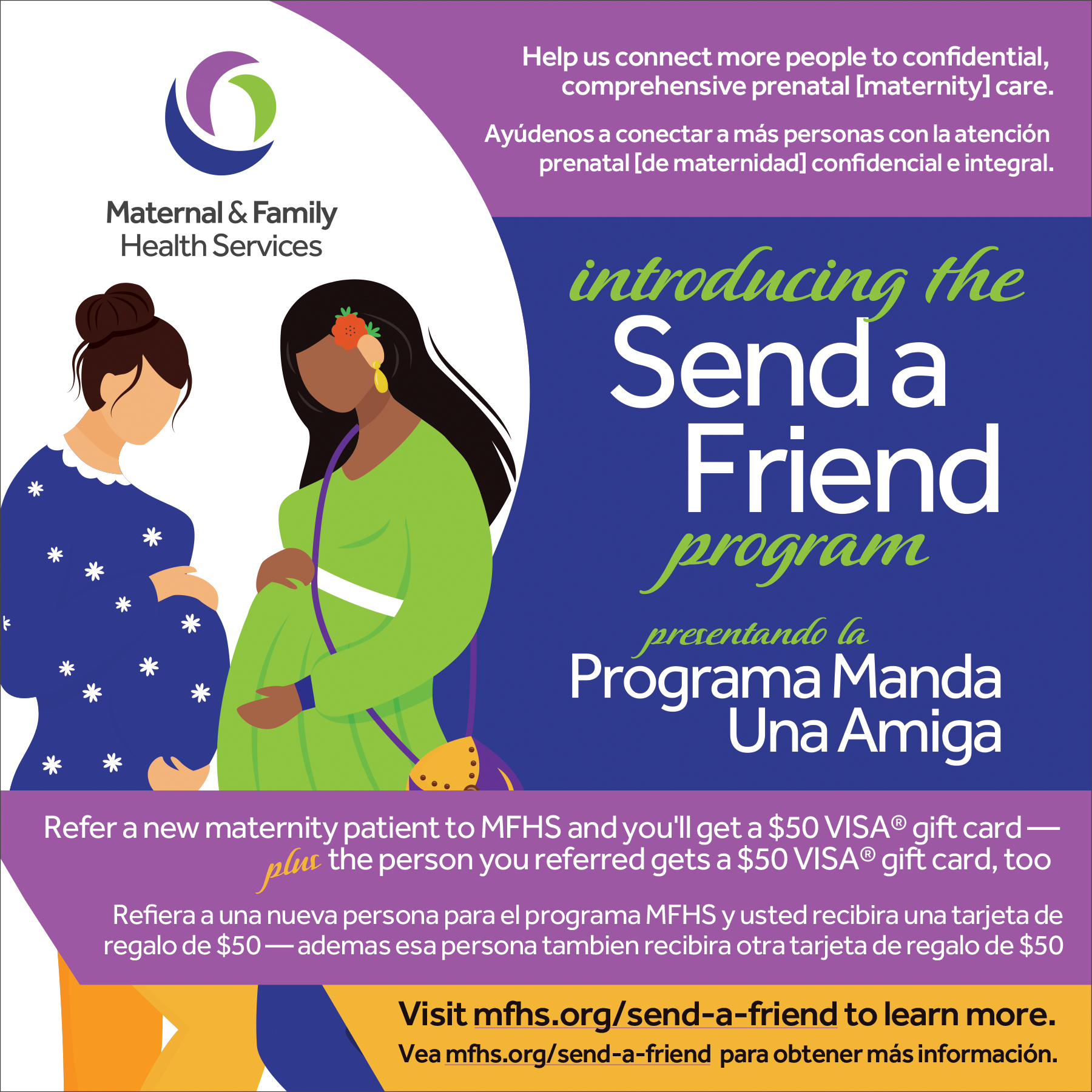 MFHS Launches Send a Friend Maternity Care Referral Program Featured Image