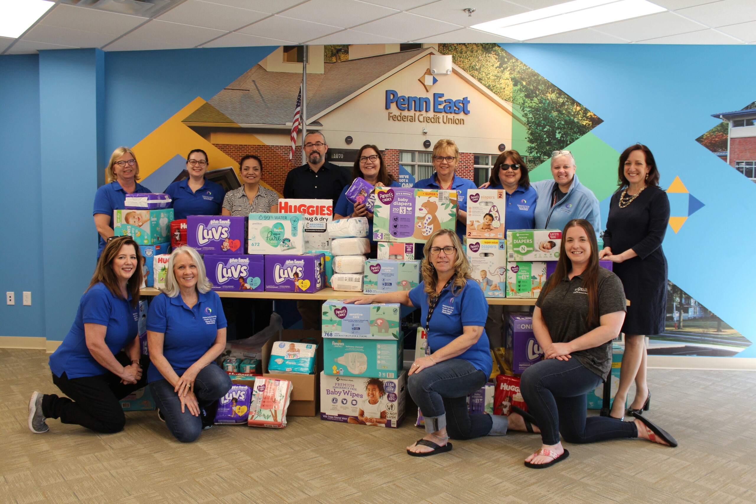 Penn East FCU Donates 14,000 Diapers and Baby Wipes to MFHS Featured Image
